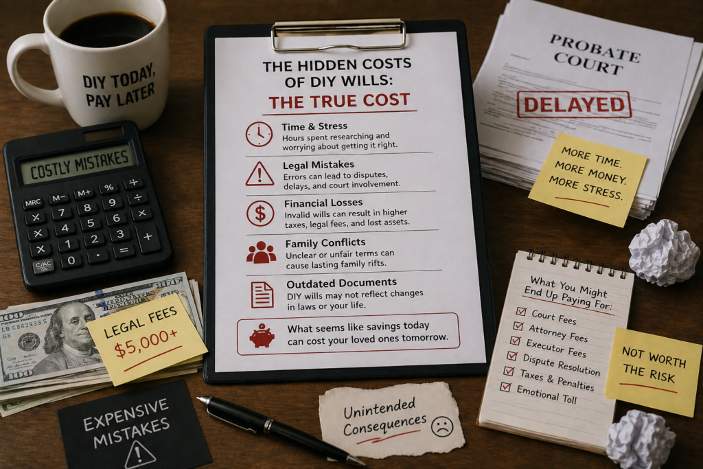The Hidden Costs of DIY Wills: The True Cost Section