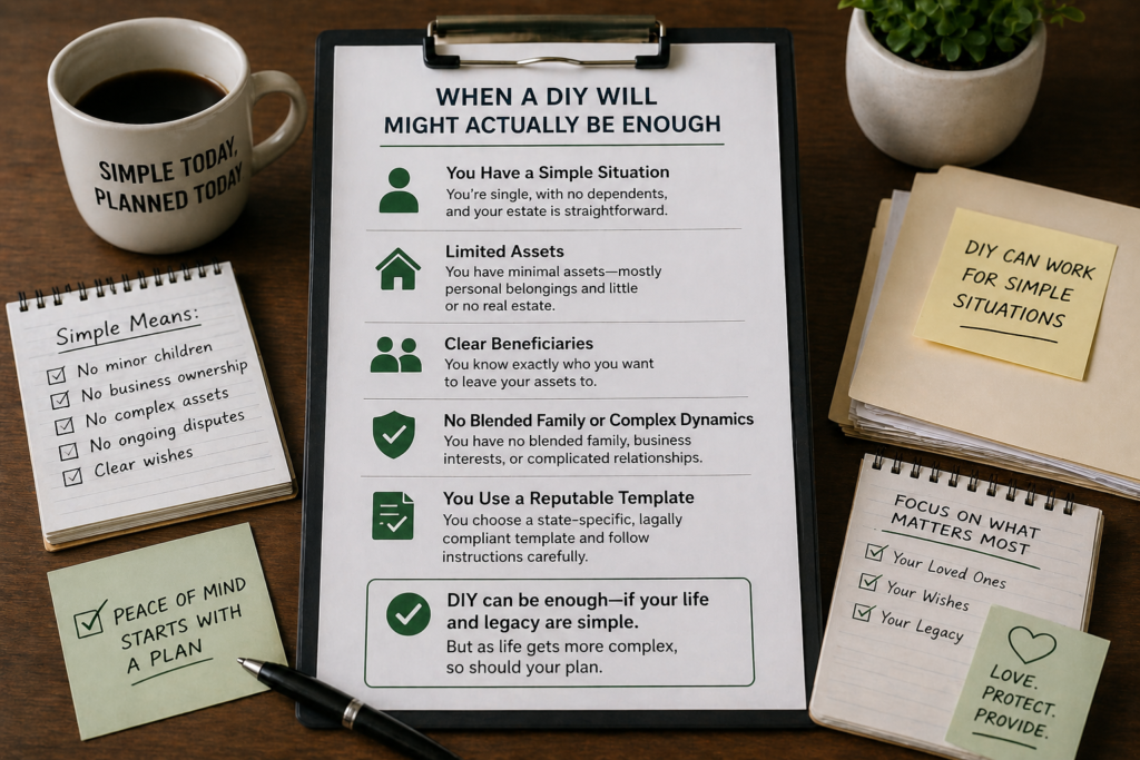 When a DIY Will Might Actually Be Enough